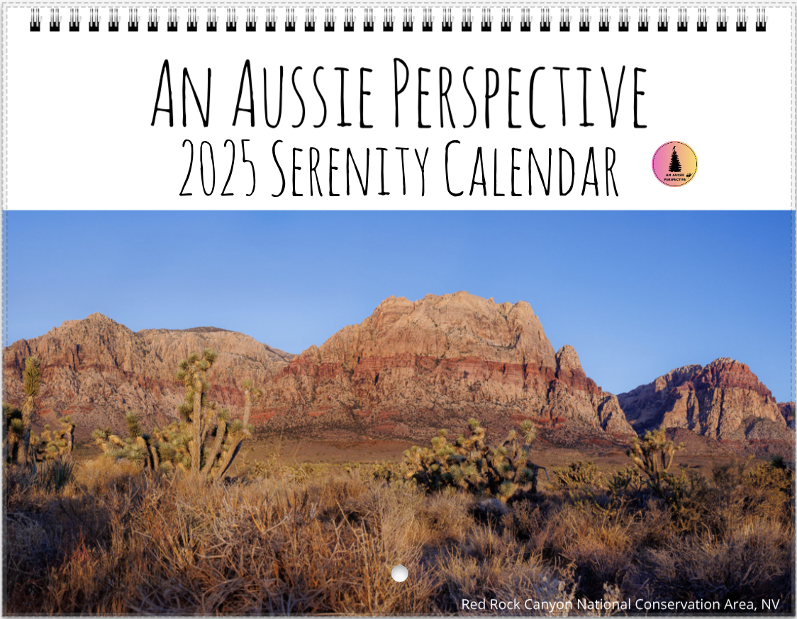 2025 An Aussie Perspective Serenity Wall Calendar USA + Canada