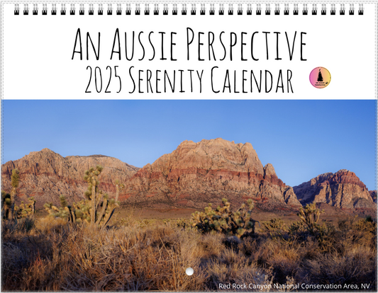 2025 An Aussie Perspective Serenity Wall Calendar USA + Canada